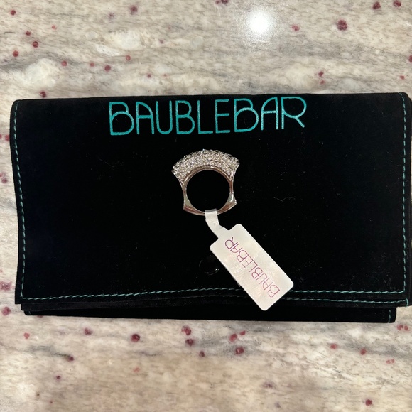 BRAND NEW Baublebar Womens Cubic Zirconia Silver Ring, Size 6 - Picture 3 of 6